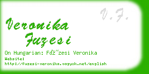 veronika fuzesi business card